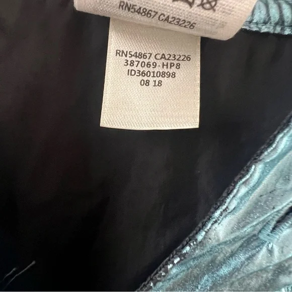 Victoria’s Secret PINK Jacket Anoeak Blue Metallic Windbreaker Hoodie - Picture 7 of 10